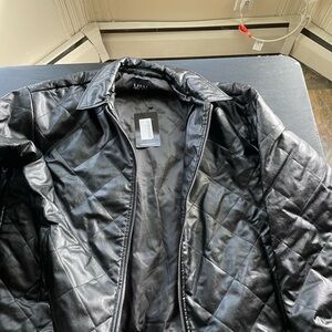 Boohooman Black leather  Jacket